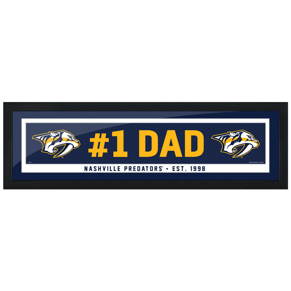 Nashville Predators #1 Dad 6x22 Frame