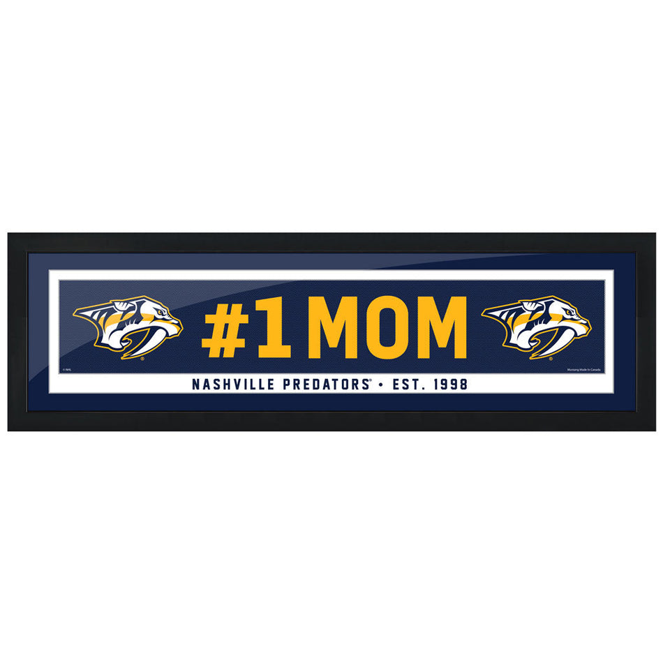 Nashville Predators  #1 Mom 6x22 Frame