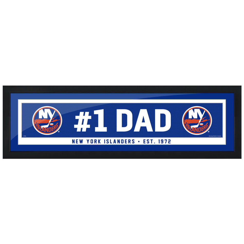 New York Islanders Frame - 6" x 22" #1 Dad