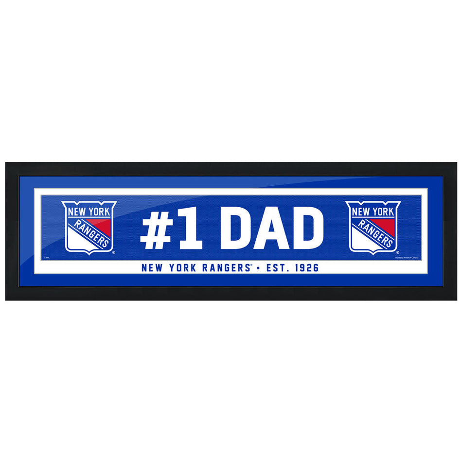 New York Rangers #1 Dad 6x22 Frame