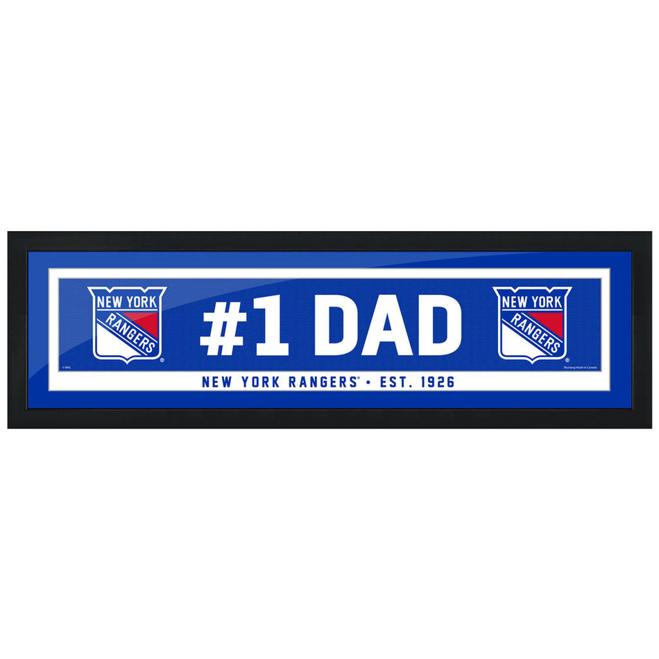 New York Rangers Frame - 6" x 22" #1 Dad