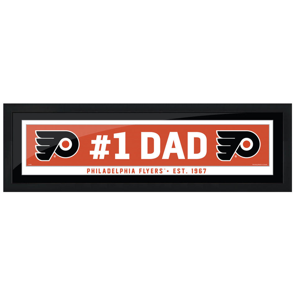 Philadelphia Flyers Frame - 6" x 22" #1 Dad