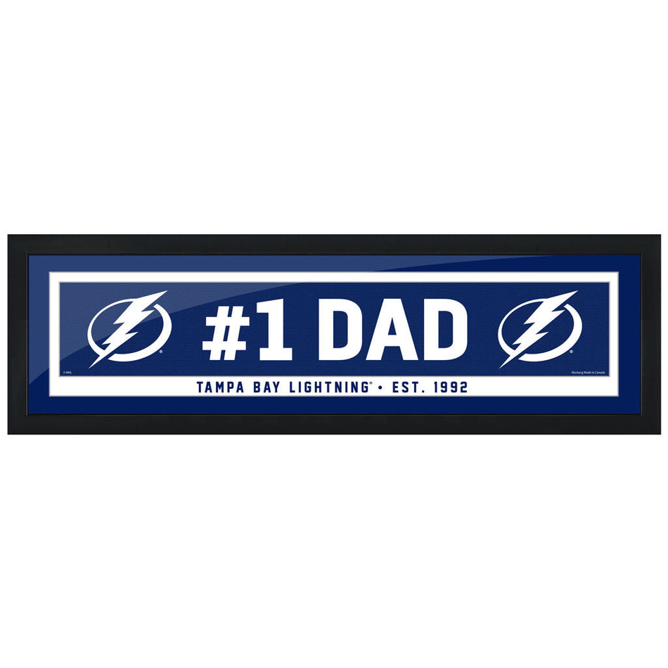 Tampa Bay Lightning Frame - 6" x 22" #1 Dad