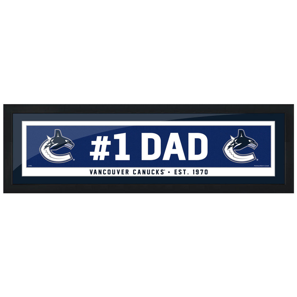 Vancouver Canucks #1 Dad 6x22 Frame