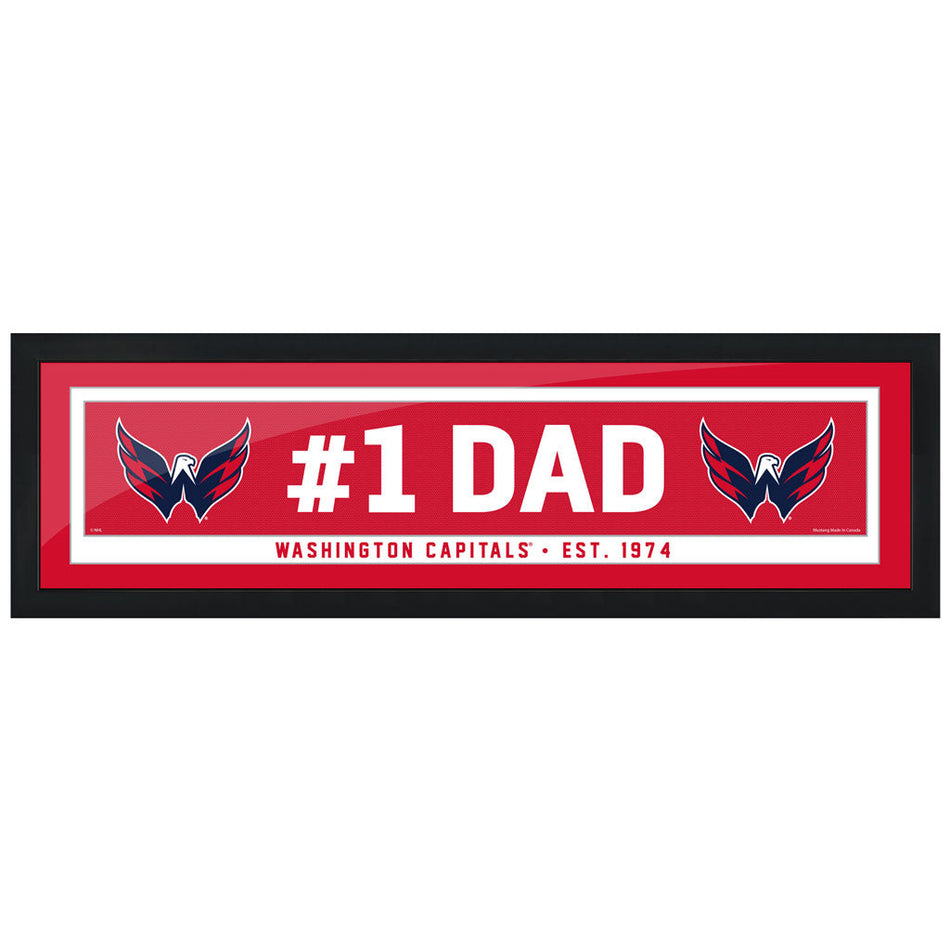 Washington Capitals #1 Dad 6x22 Frame