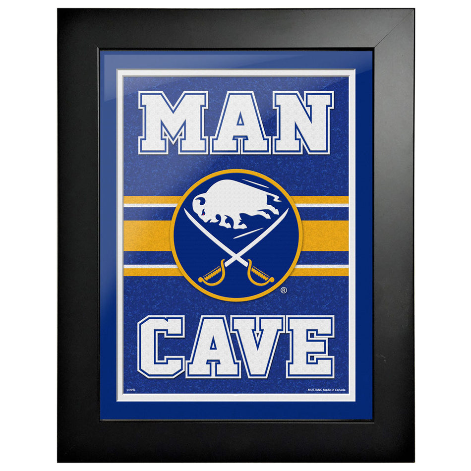 Buffalo Sabres 12x16  Man Cave Framed Sign