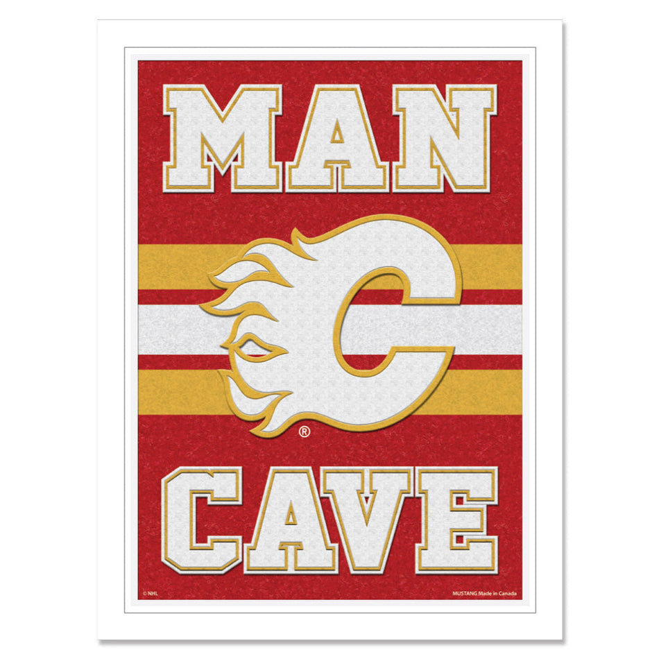 Calgary Flames Print - 12" x 16" Man Cave Design