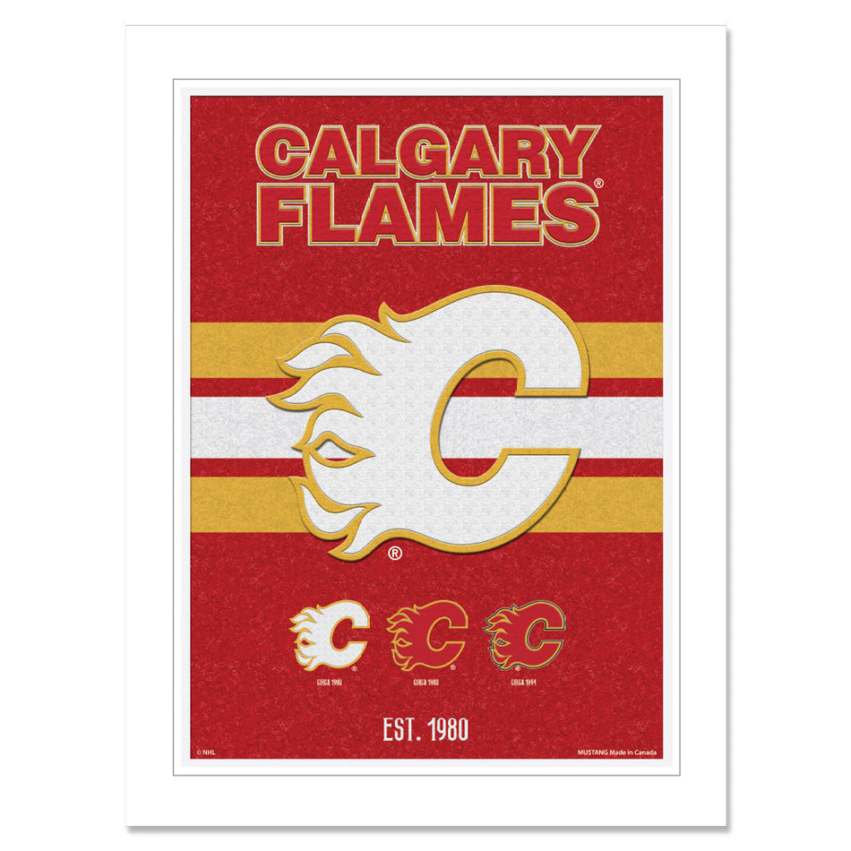 Calgary Flames Print - 12" x 16" Team Tradition Design