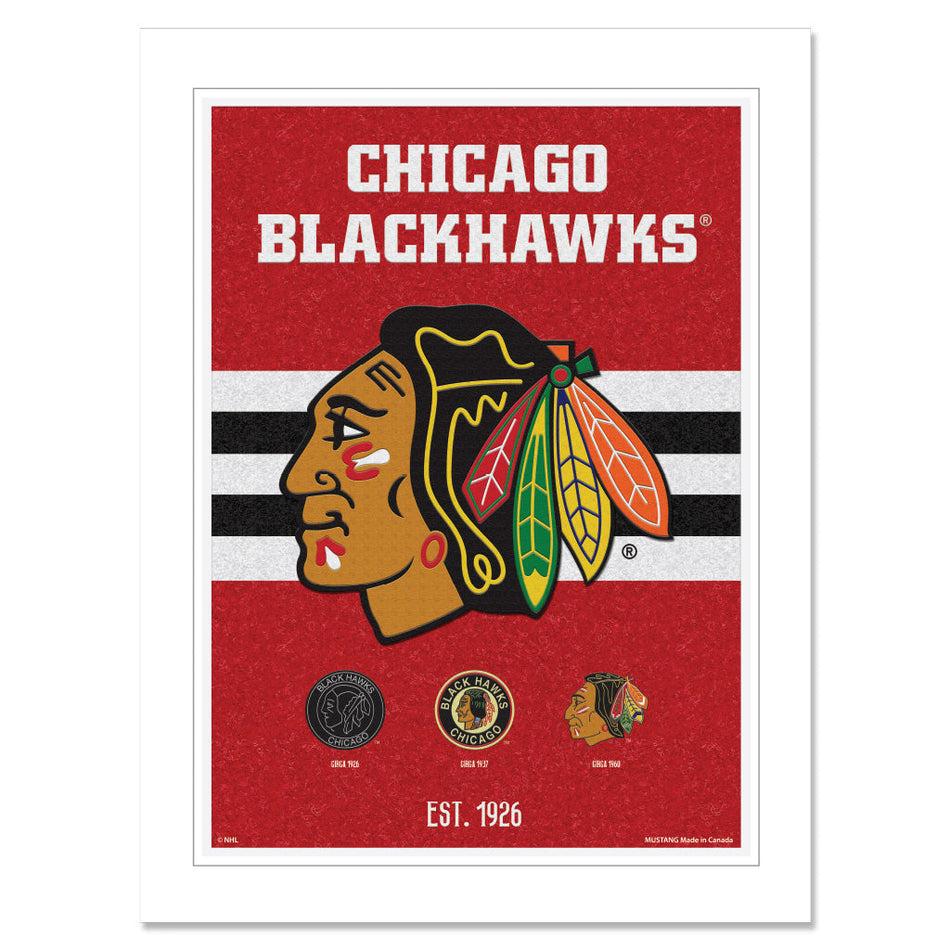 Chicago Blackhawks Print - 12" x 16" Team Tradition Design