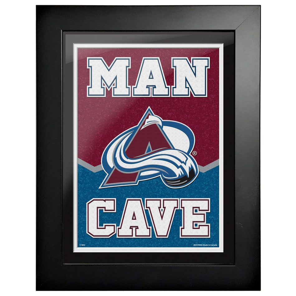 Colorado Avalanche 12x16  Man Cave Framed Sign