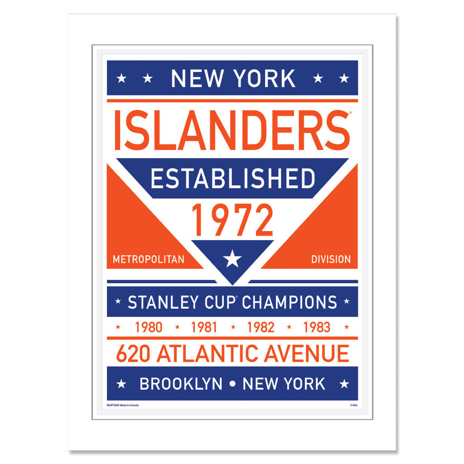 New York Islanders 12 x 16 Dual Tone Print