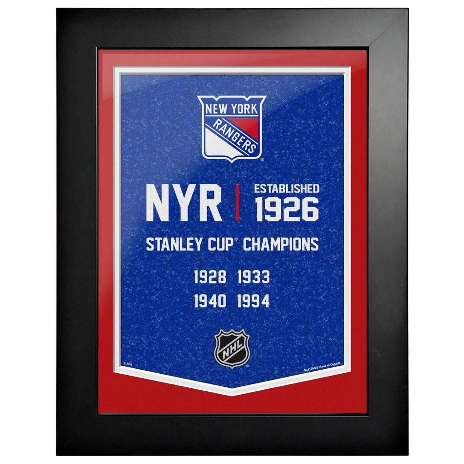 New York Rangers 12 x 16 Empire Framed Sign