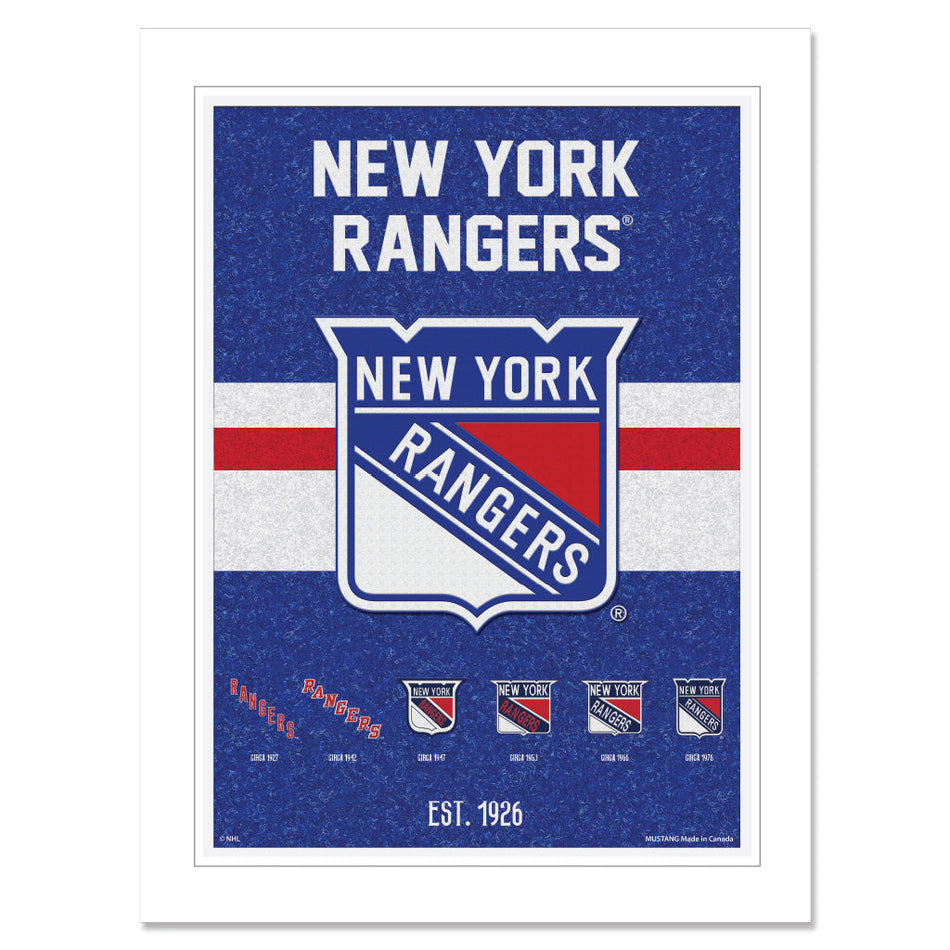 New York Rangers 12x16 Team Tradition Print