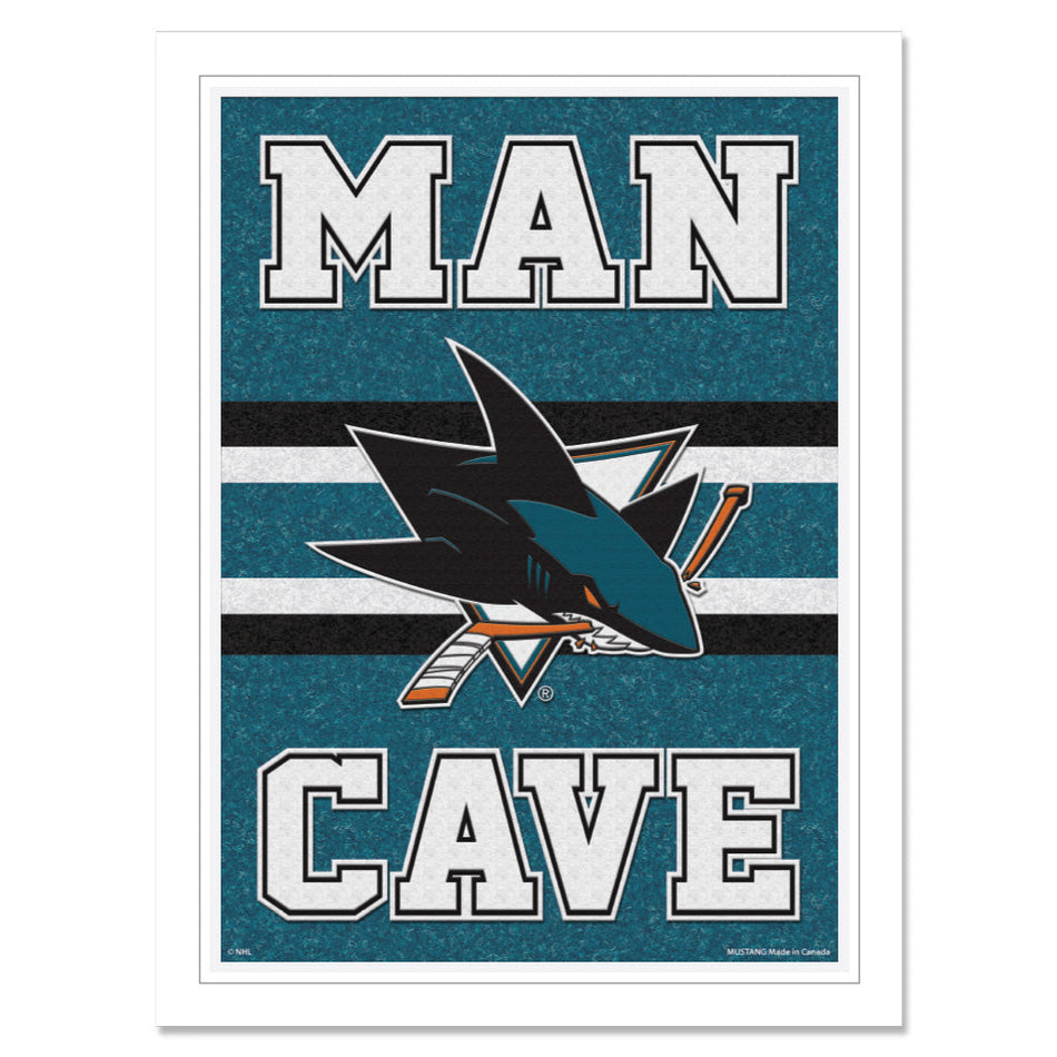 San Jose Sharks 12 x 16 Man Cave Print