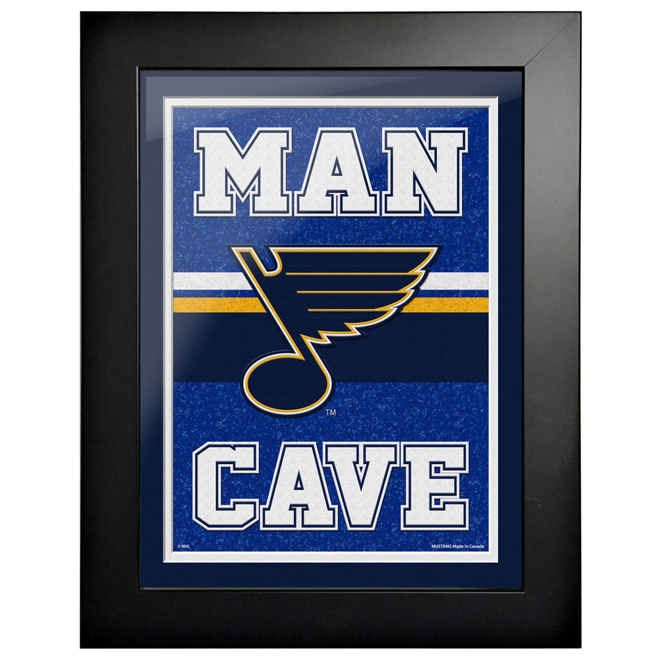 St. Louis Blues 12x16  Man Cave Framed Sign