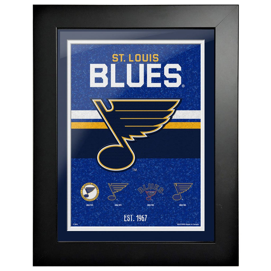 St. Louis Blues 12 x 16 Tradition Framed Sign