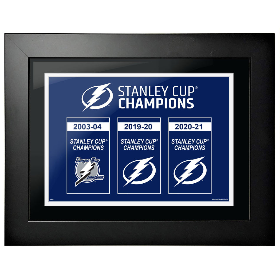 Stanley Cup Champs 12x16 Banners to History Framed Art