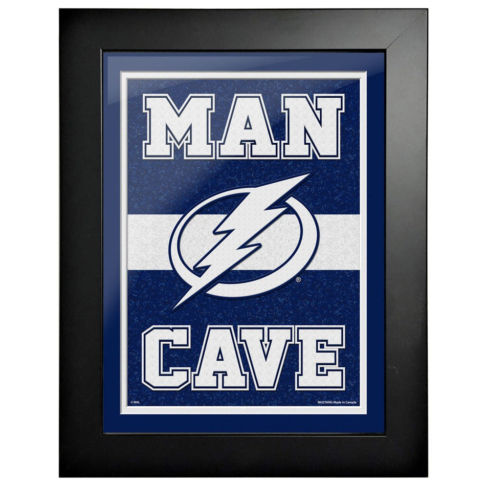 Tampa Bay Lightning 12x16  Man Cave Framed Sign