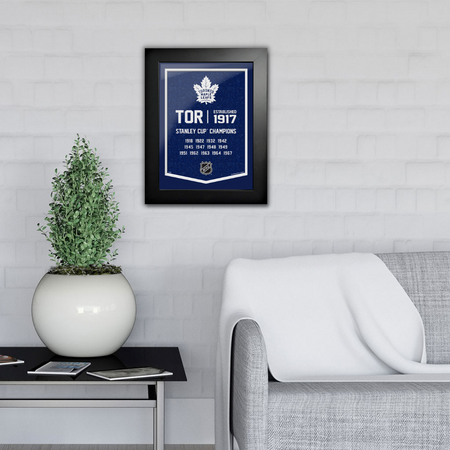 Toronto Maple Leafs Art-Team Empire Frame 12"x16" in living room