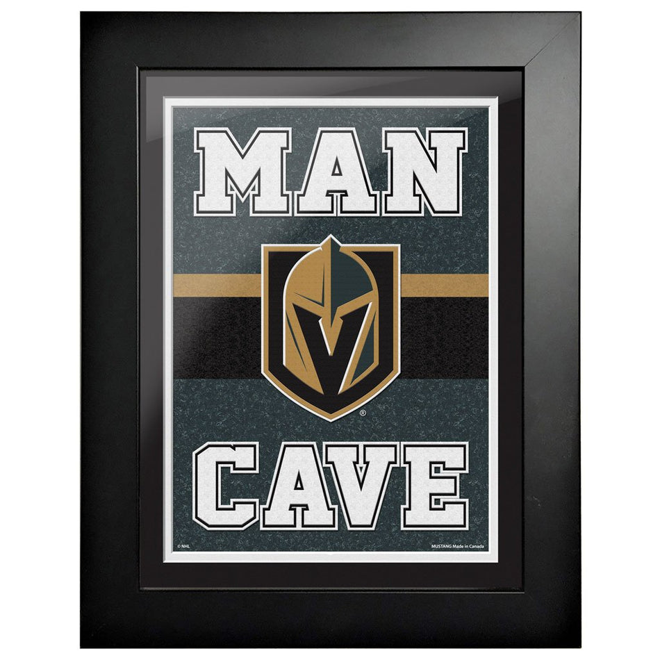 Vegas Golden Knights 12x16  Man Cave Framed Sign