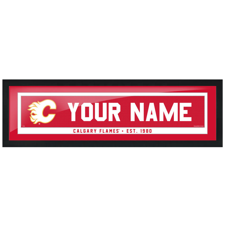Calgary Flames-6x22 Team Personalized Pic Frame