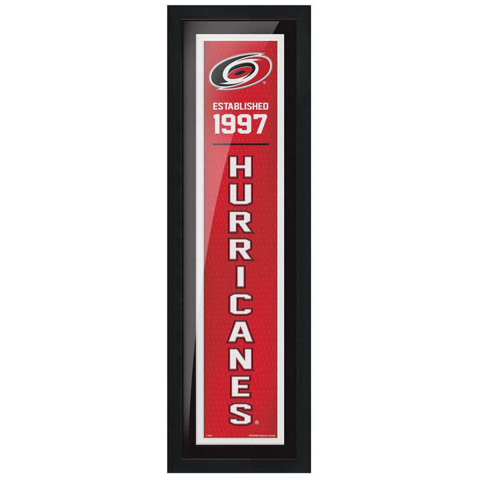 Carolina Hurricanes 6x22 Established Framed Sign