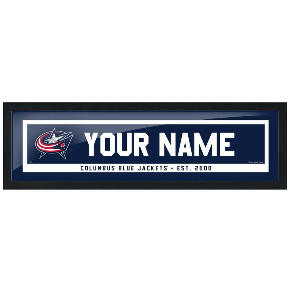 Columbus Blue Jackets - 6x22 Team Personalized Pic Frame
