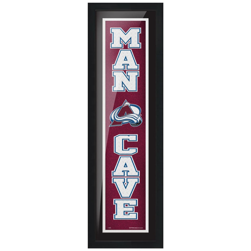 Colorado Avalanche 6x22 Man Cave Framed Sign