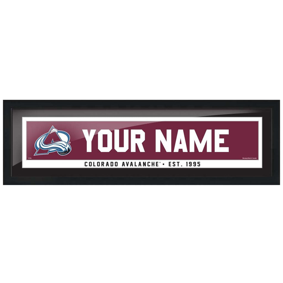 Colorado Avalanche - 6x22 Team Personalized Pic Frame