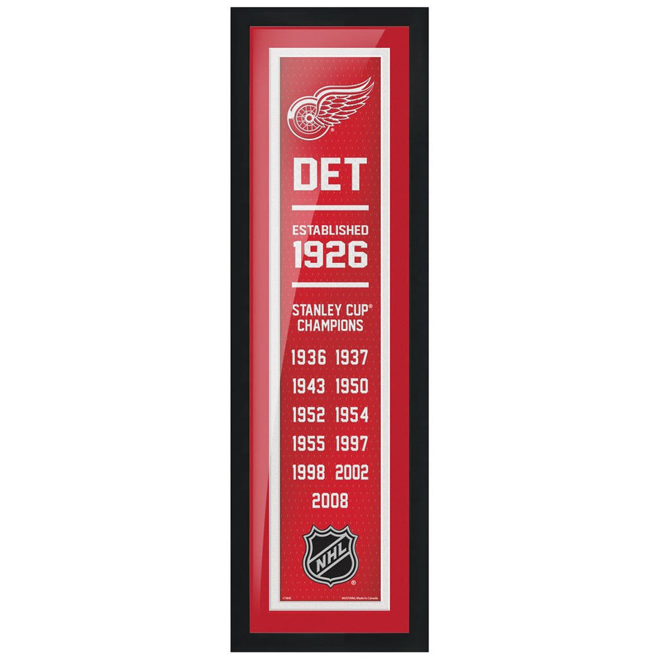 Detroit Red Wings 6x22  Empire Framed Sign