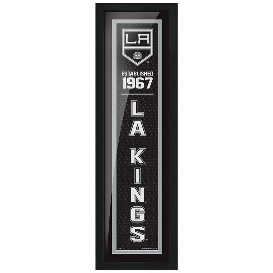 Los Angeles Kings 6x22 Established Framed Sign