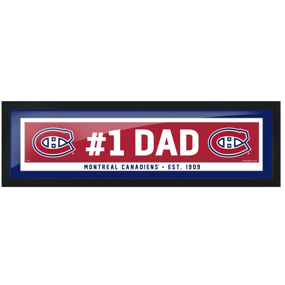 Montreal Canadiens Frame - 6" x 22" #1 Dad