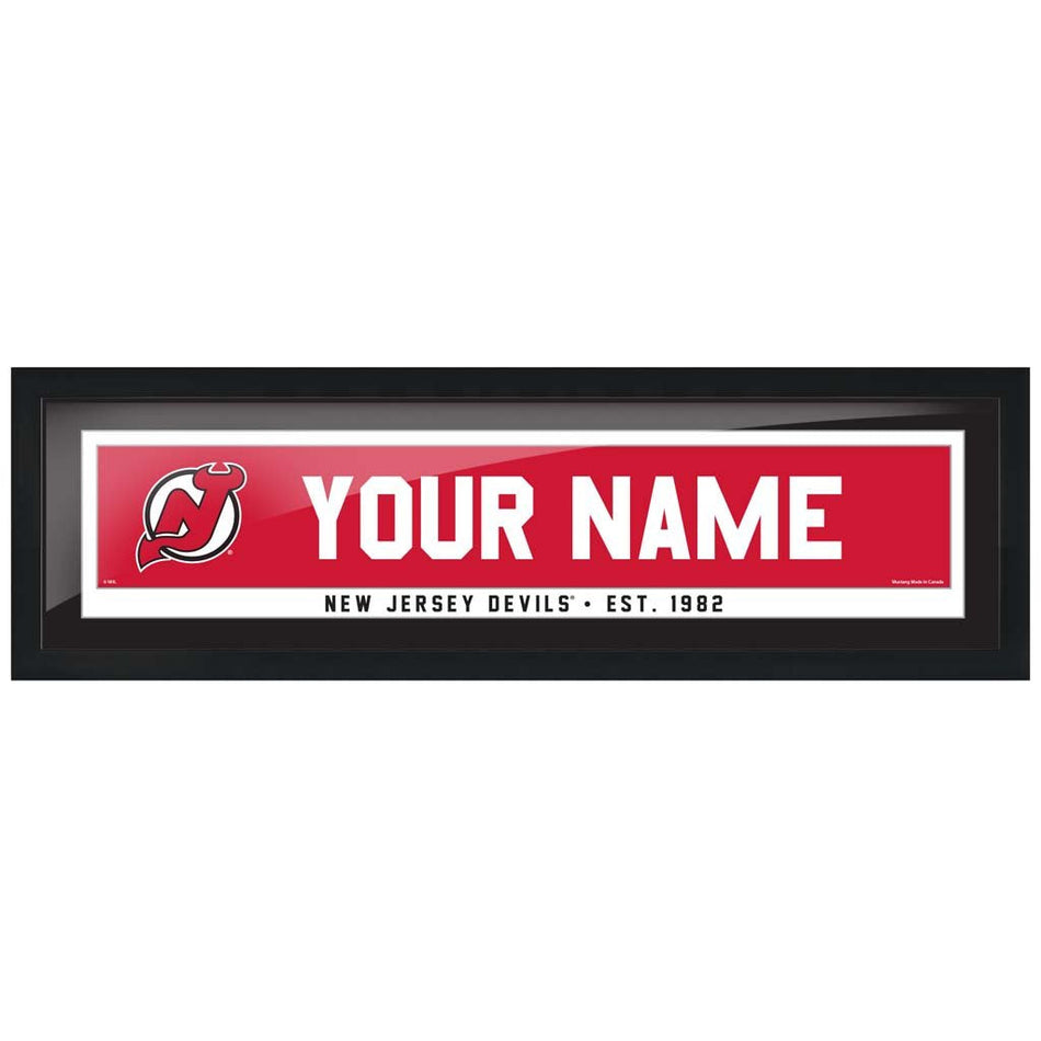 New Jersey Devils-6x22 Team Personalized Pic Frame