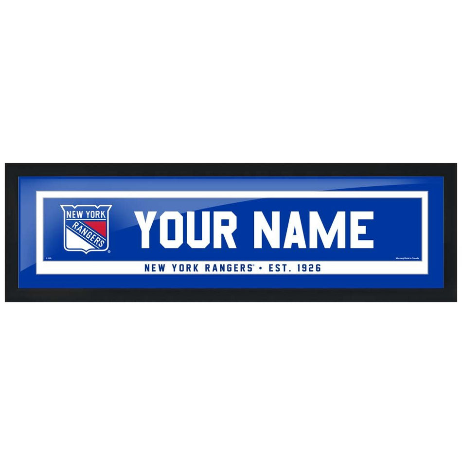 New York Rangers-6x22 Team Personalized Pic Frame