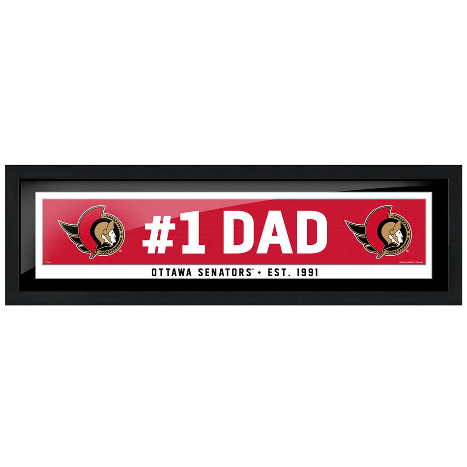 Ottawa Senators Frame - 6" x 22" #1 Dad