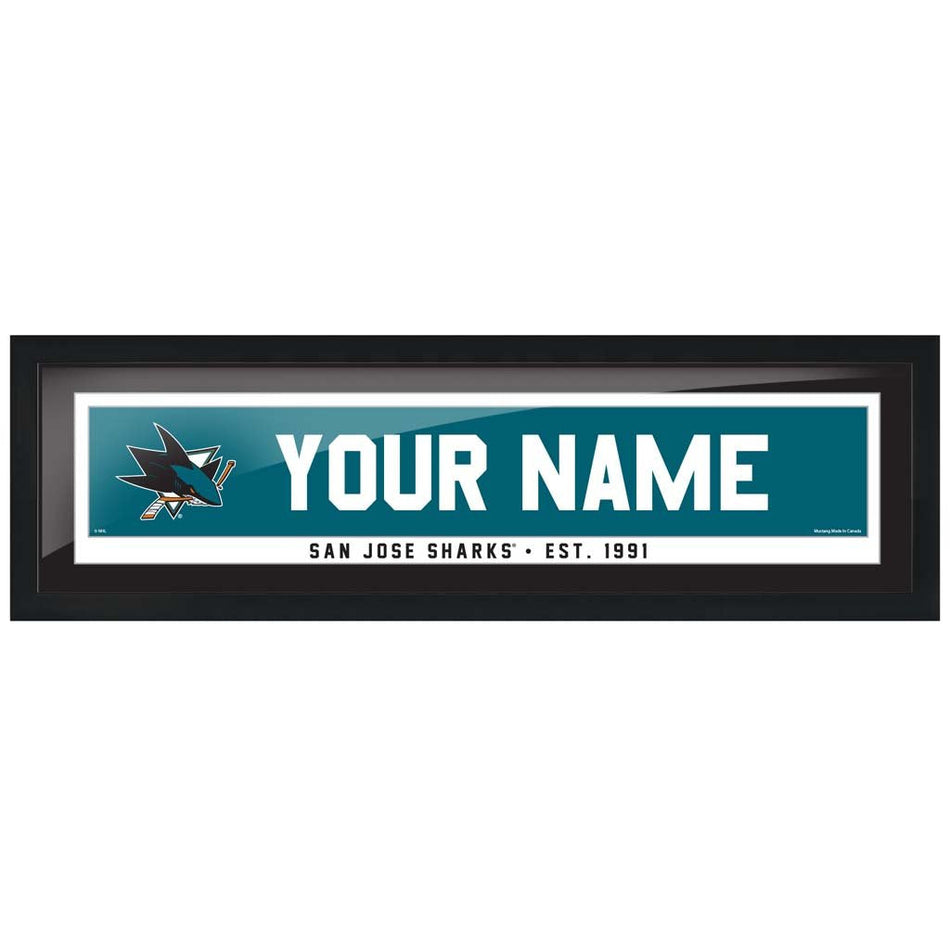 San Jose Sharks-6x22 Team Personalized Pic Frame