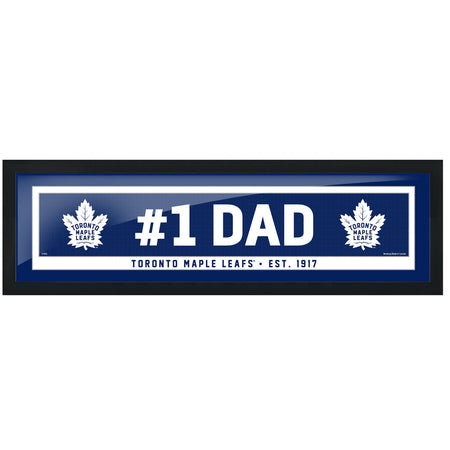 Toronto Maple Leafs Art - #1 Dad Frame 6" x 22"