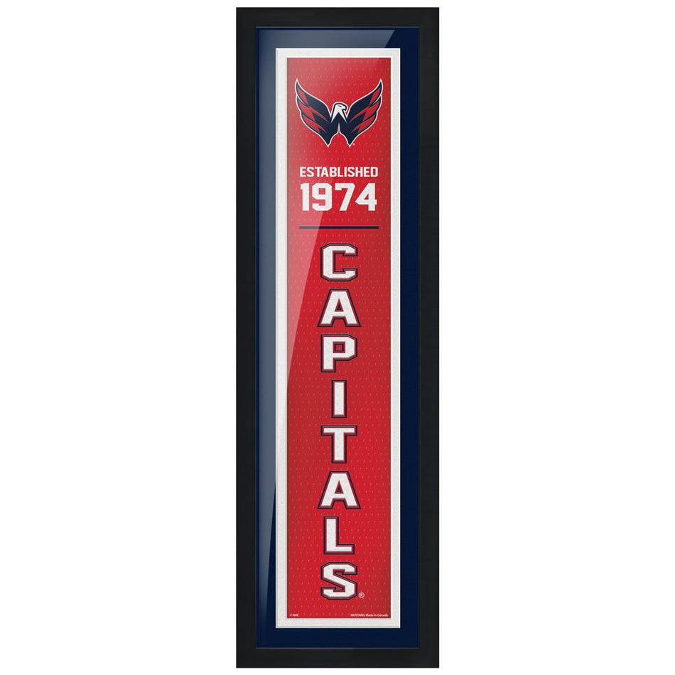 Washington Capitals  6x22 Established Framed Sign