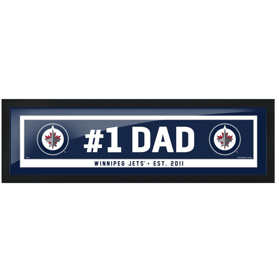 Winnipeg Jets #1 Dad 6x22 Frame