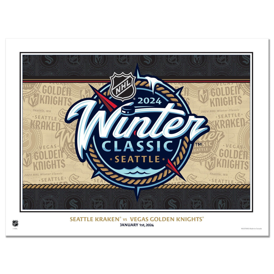 NHL Winter Classic 2024 Event Print - 12” x 16”