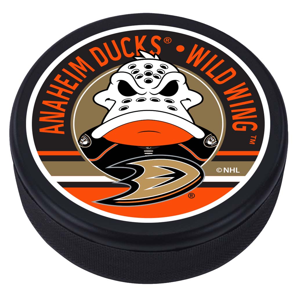 Anaheim Ducks Wild Wing Mascot Textured Puck – Mustang Wholesale