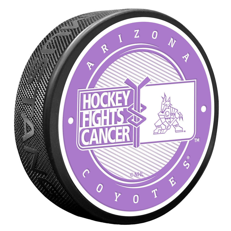 Arizona Coyotes Puck - Hockey Fights Cancer