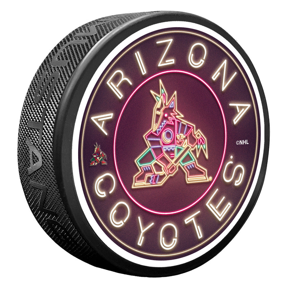 Arizona Coyotes Puck - Neon