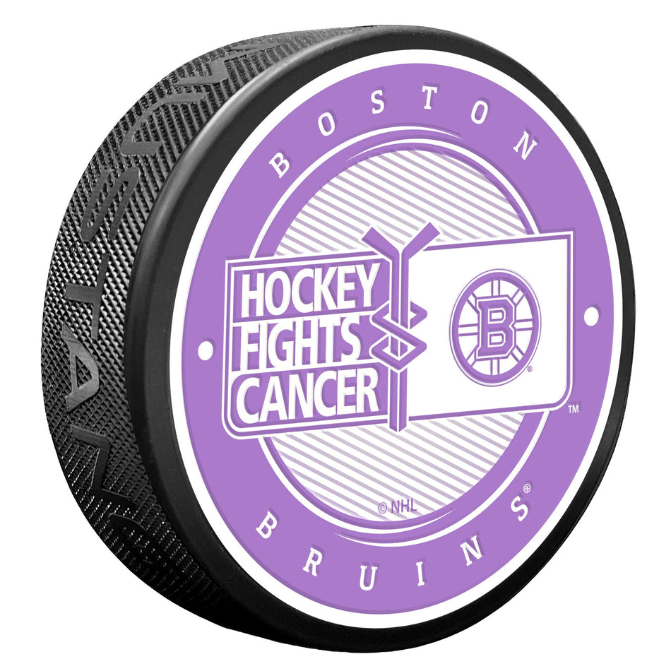 Boston Bruins Puck - Hockey Fights Cancer