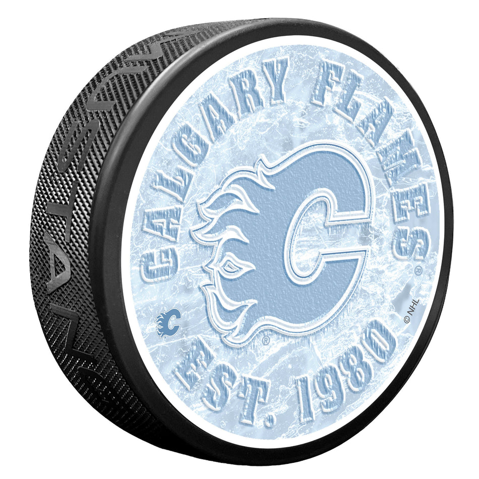 Calgary Flames Puck - Frozen