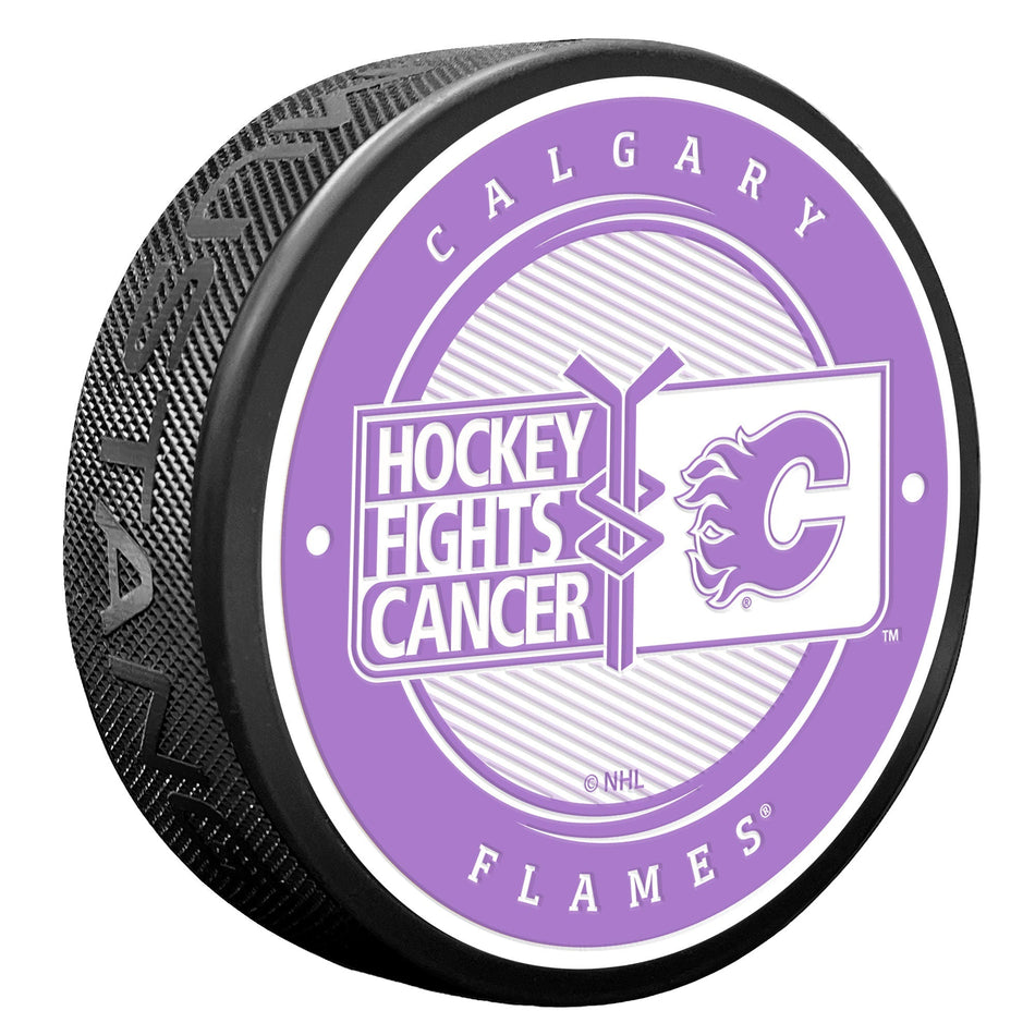 Calgary Flames Puck - Hockey Fights Cancer