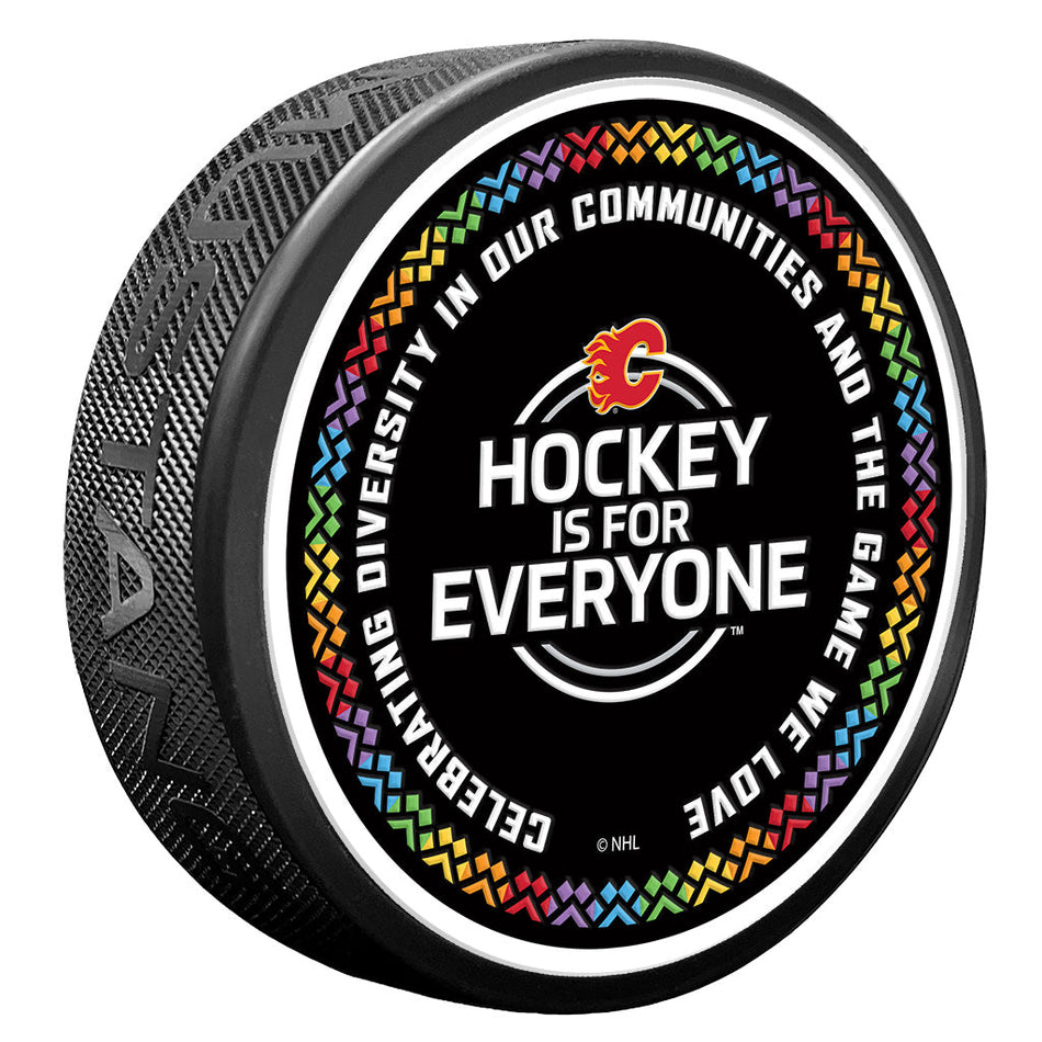 Calgary Flames Puck - Hockey is for Everyone