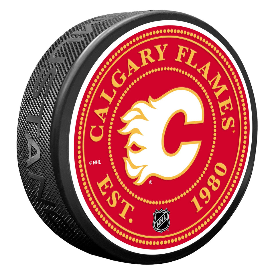 Calgary Flames Puck - Stud