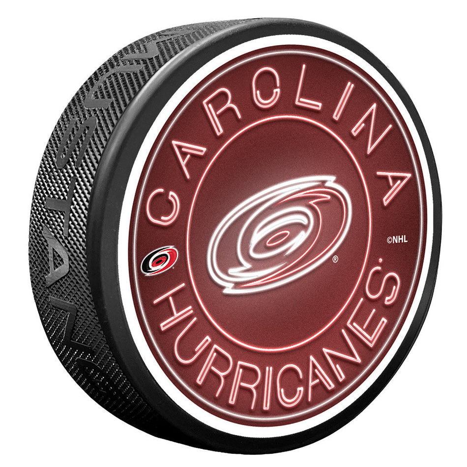 Carolina Hurricanes Puck - Neon