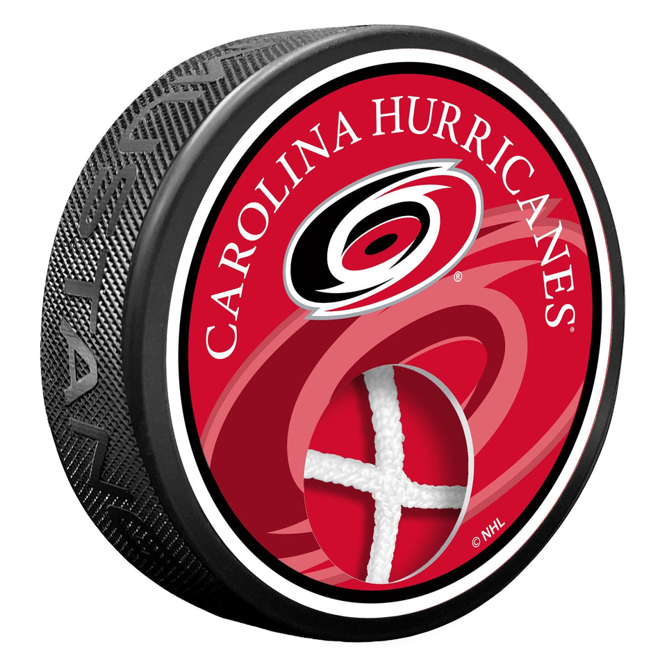 Carolina Hurricanes Puck - Game Used Net